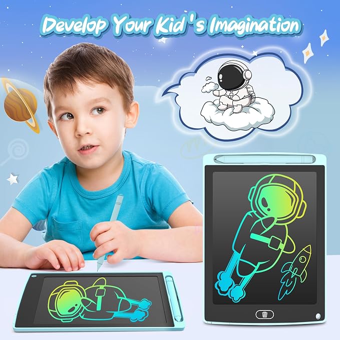 8 Pack LCD Writing Tablet for Kids, Colorful Toddler Drawing Tablet Doodle Board - Image 5