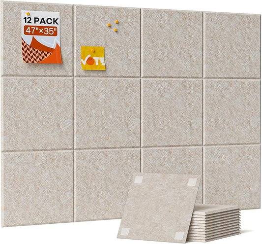 Large Cork Boards for Walls, Cork Boards for Office Decor, Felt Board by Soundsbay