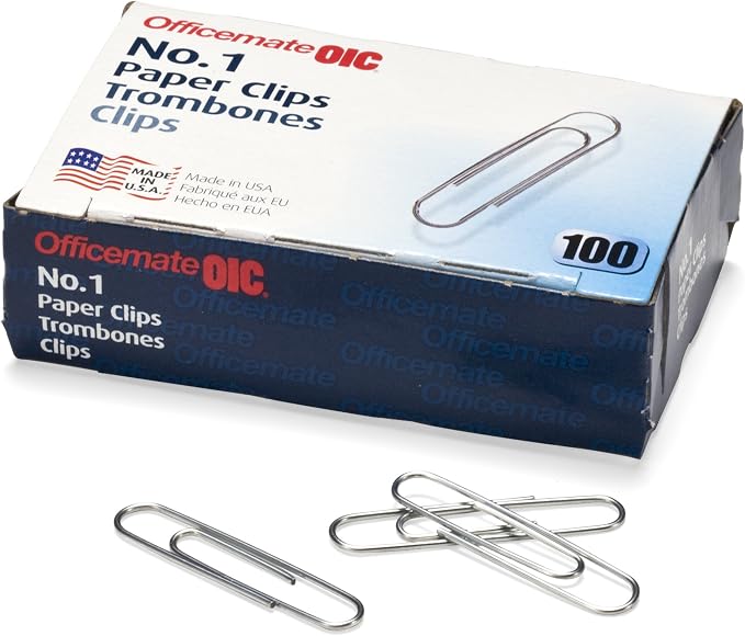 Officemate No. 1 Paper Clips, 30 Pack - Image 2