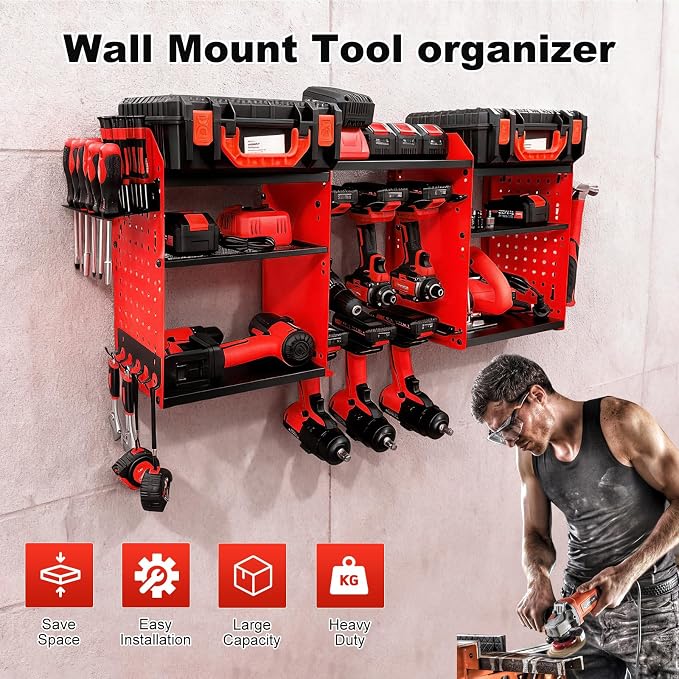 ERVNYNT 3 layers power tool organizer Loads 150lbs - Image 4