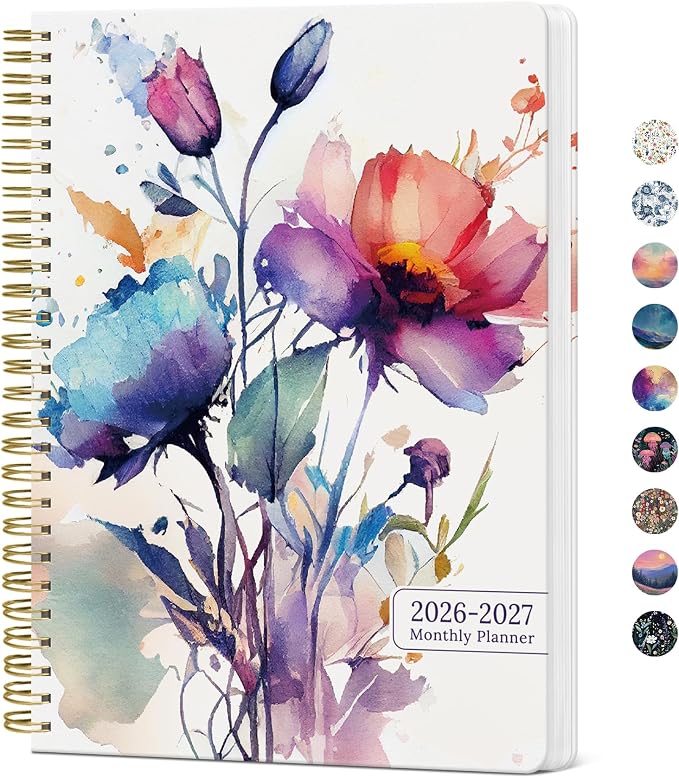 Monthly Planner 2026-2027, Aesthetic 2 Year Months Planner Calendar, 18-Months by Taja