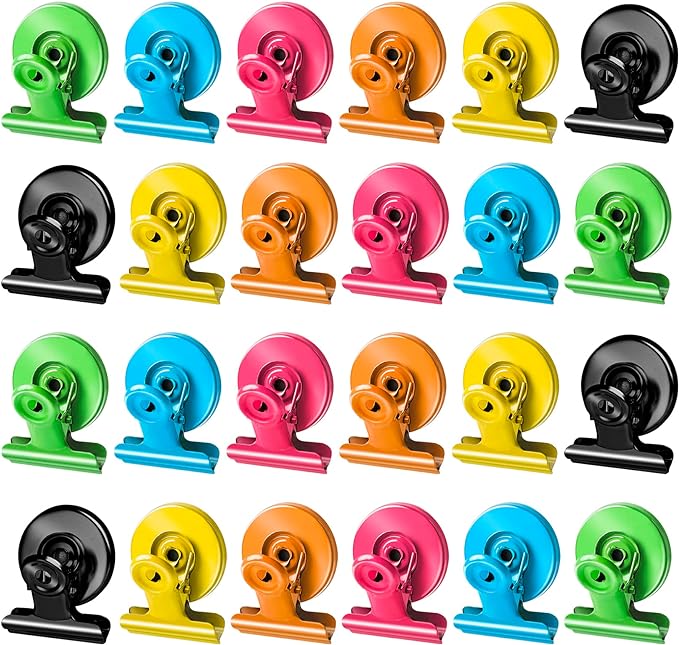 Grtard 24pack Magnetic Clips, Cute Magnet Clips by Grtard