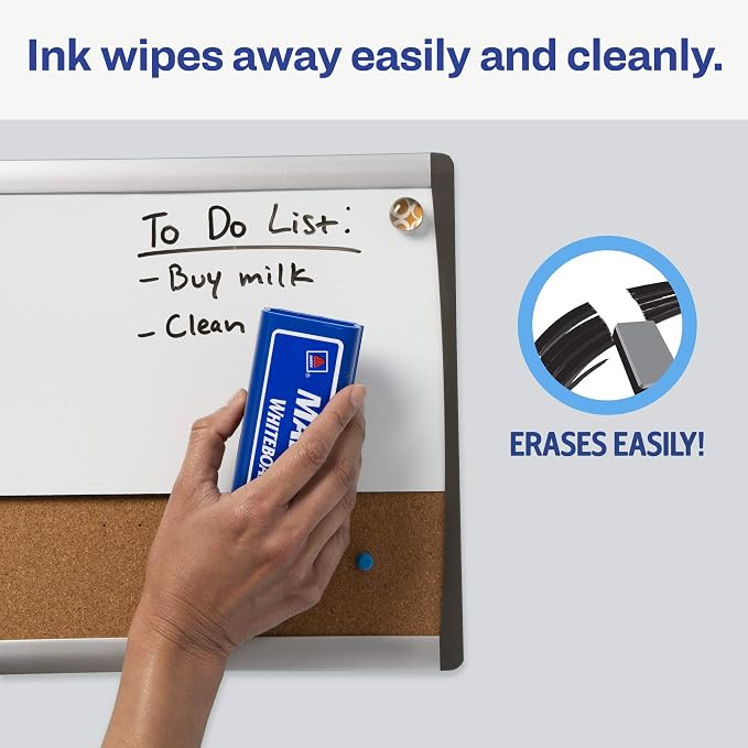 AVERY Marks A Lot Dry Erase Markers, Low Odor White Board Markers - Image 4
