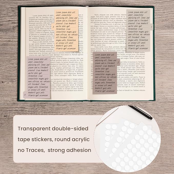 Sticky Notes Set 920 Pack, Divider Sticky Notes Tabs, Office Supplies, Planner - Image 5