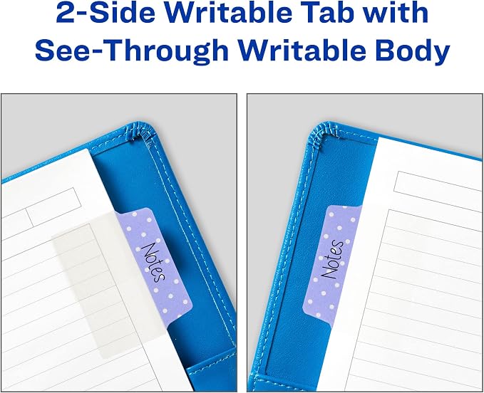 Avery Multiuse Ultra Tabs, 2-Side Writable, 24 Repositionable Tabs - Image 5