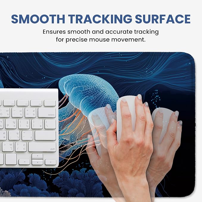 Aesthetic Desk Mat, Cute Coral Dream Desk Pad Protector - Image 4