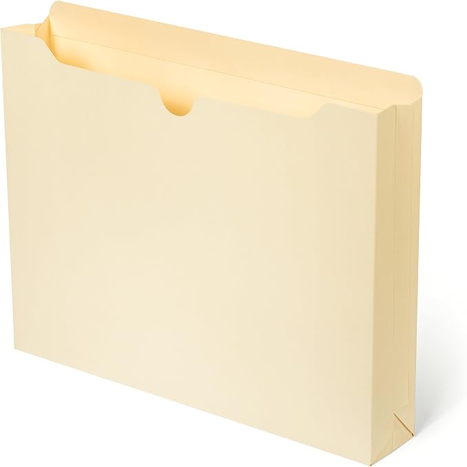 Blue Summit Supplies 1 Inch File Jacket Expansion, Pocket File Folders Letter by BlueSummitSupplies