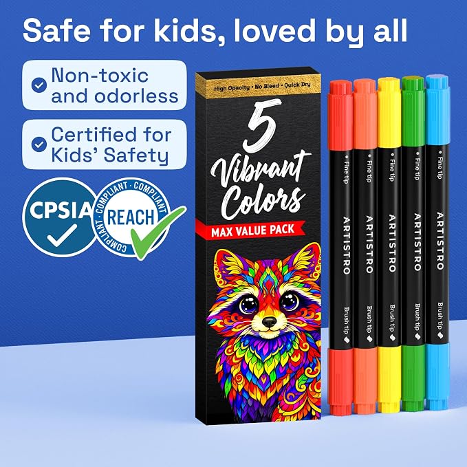 ARTISTRO 5 Acrylic Paint Markers - Image 8
