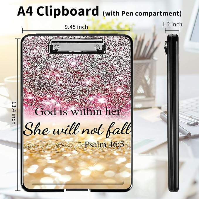 A4 Clipboards, Heavy Duty Waterproof Nursing Plastic Folder Clipboard - Image 2