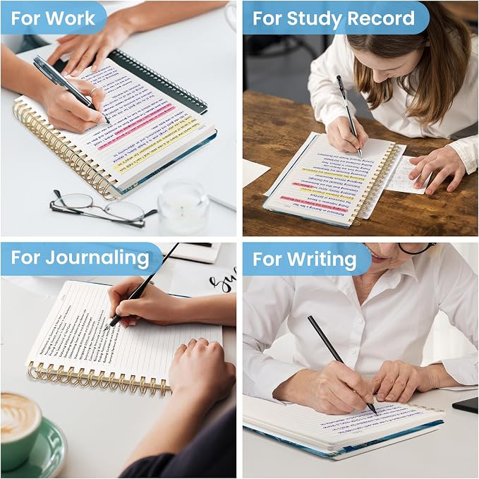 Lined Spiral Notebook Journal for Work, 300 Pages Thick B5 College Ruled - Image 7