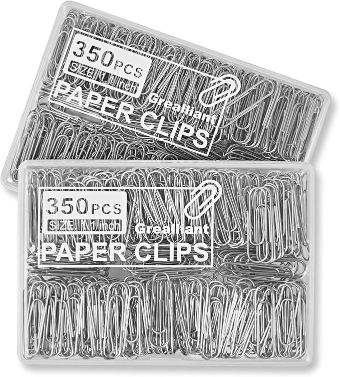 700 PCS Paper Clips, Small Paper Clips by Grealliant