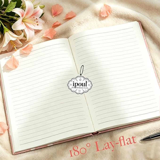 Floral Journal for women, Hardcover Notebook, Ruled Pages, Lay Flat, Pretty - Image 5