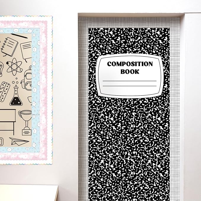 Fuutreo 3 Pcs Composition Book Bulletin Board Paper Composition Notebook - Image 4