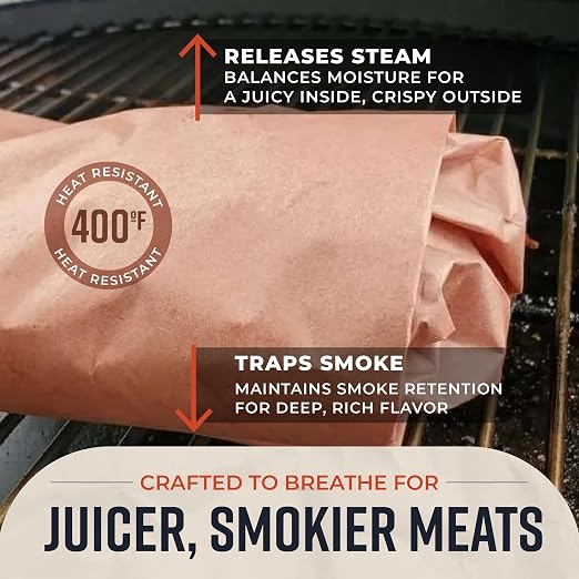 Bryco Goods Pink Butcher Paper Rolls, Smoking Meat - Image 6