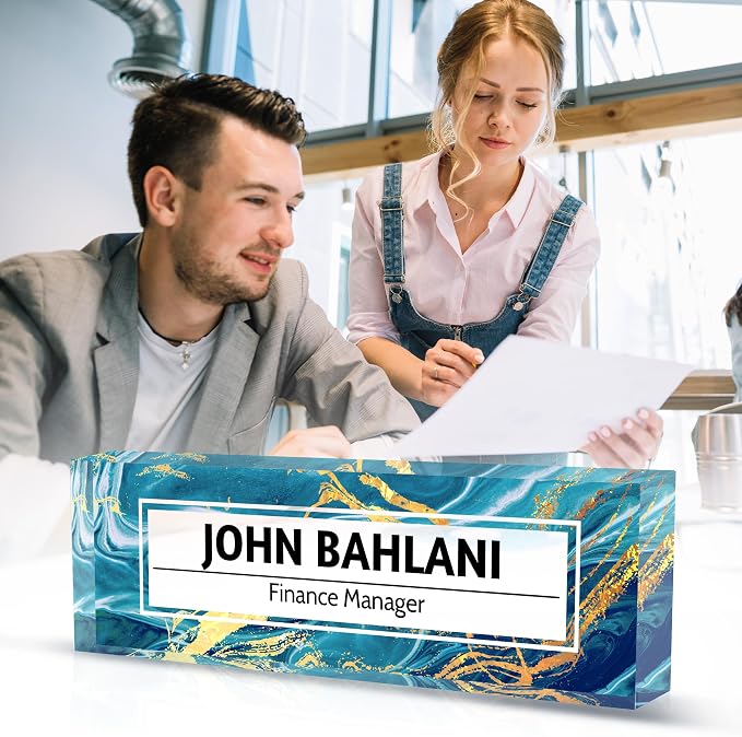 Custom Name Plate for Desk, Desk Name Plate Personalized Office Desk Decor for - Image 2