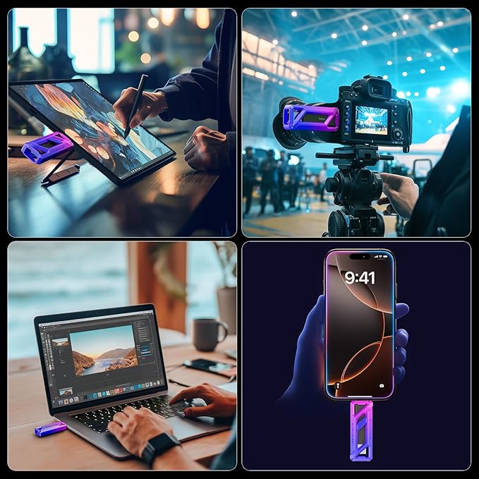 256GB Flash Drive, Up to 2050MB/s USB 3.2 Gen22, USB A+C, 2-in-1 Memory Stick for iPhone/Android/Windows/MacPC/Laptops, FF958-DeskLoop Office