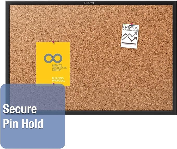 Quartet Cork Bulletin Board 72"W x 48"H Pin Board - Image 8