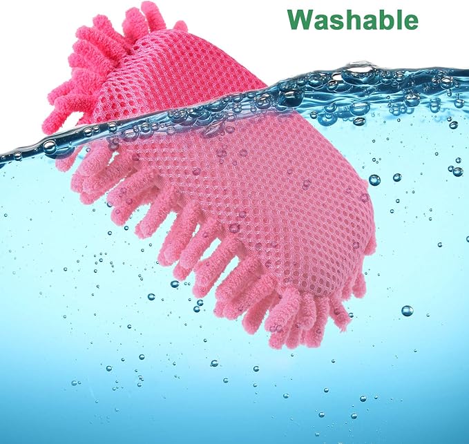 Zonon 6 Pieces Washable Microfiber Shag Dry Erase Board Eraser Microfiber Shag - Image 5