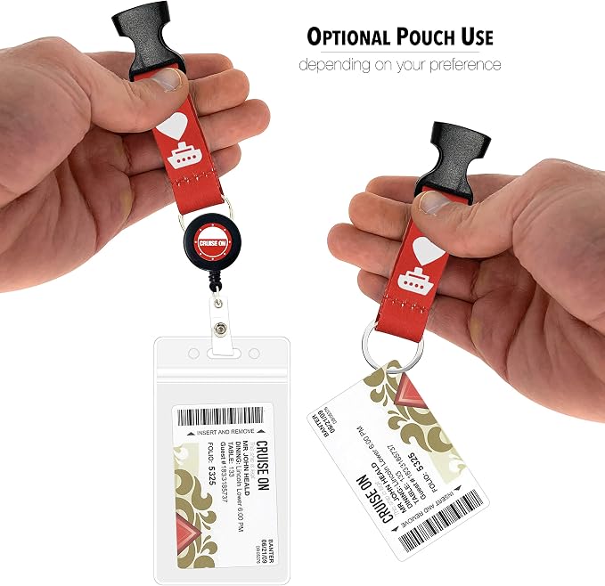 Cruise On Cruise Lanyard for Ship Cards – 2-Pack Retractable Badge & Waterproof - Image 8