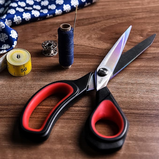LIVINGO Premium Tailor Scissors Heavy Duty Multi-Purpose Titanium Coating - Image 6