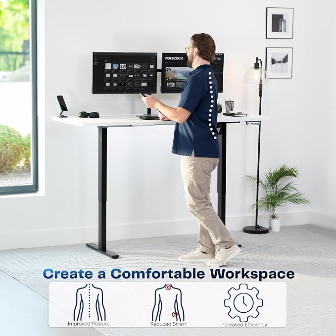 VIVO Electric 71 x 36 in Standing Desk, Memory Height Adjustment, 1B Series - Image 4