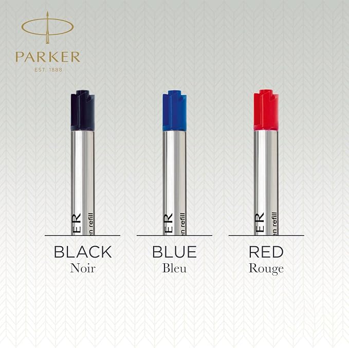 PARKER QUINKflow Ballpoint Pen Ink Refill, Medium Tip, 2 Pack - Image 7