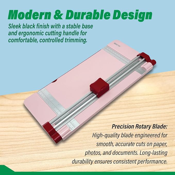 12" Portable Paper Cutter with Safety Guard - Image 3