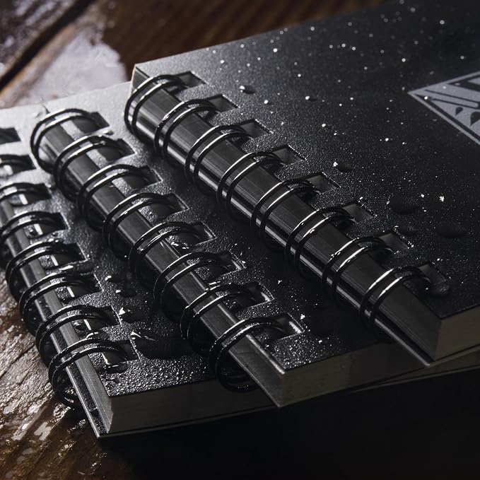 Rite in the Rain Weatherproof Top Spiral Notebook, Universal Pattern, 3 Pack - Image 8