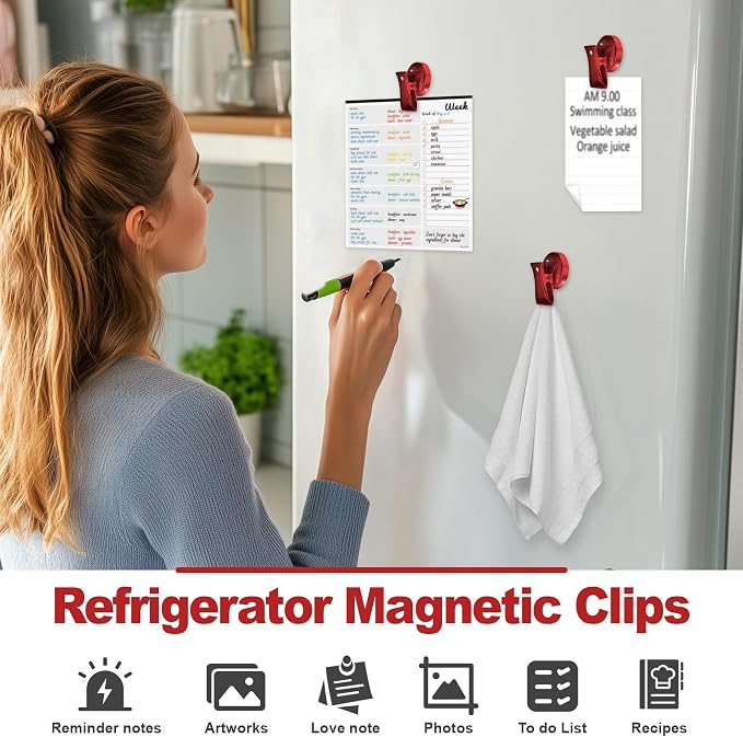 Magnetic Clips Heavy Duty 10 Pack | Strong Force Magnet Clips - Image 8