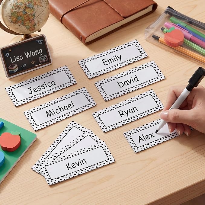Eaasty 48 Pcs Dry Erase Magnetic Labels Reusable Magnetic Name Tag - Image 2