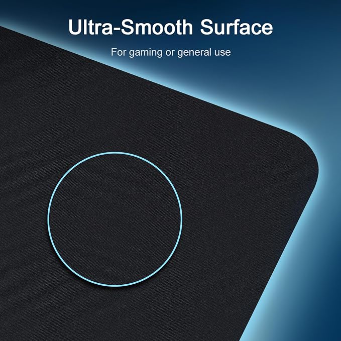 Senetem XL Large Mouse Pad, Ultra-Smooth Gaming Mousepad, Non-Slip Rubber Base - Image 3
