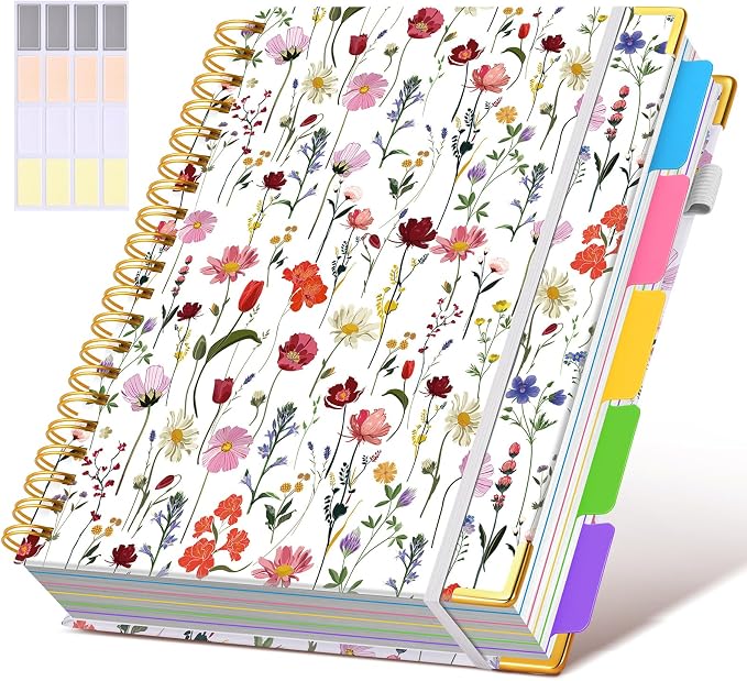 Hardcover Spiral Notebook 8.5"x11" Journal by dilitego