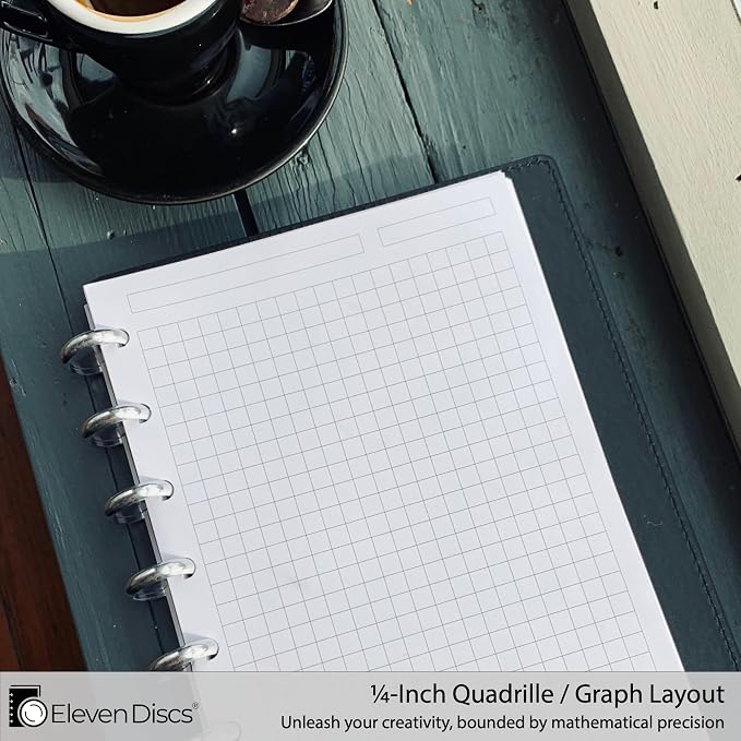 Eleven Discs Discbound Paper, Junior Size Square Grid Sheets - Image 3