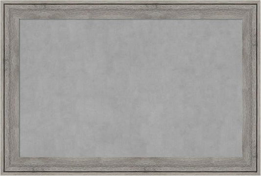 Amanti Art Grey Framed Magnetic Board 25x37 Large Vision Board by AmantiArt