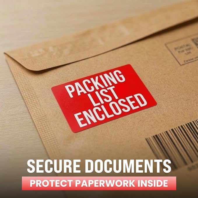 500pcs Packing List Enclosed Stickers, Shipping Receiving - Image 5