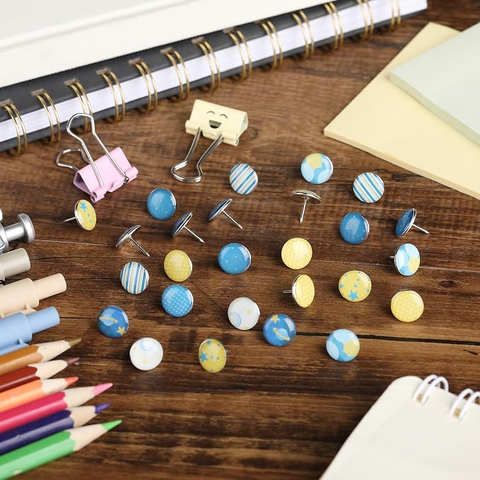 Mr. Pen- Decorative Push Pins, 8 Unique Designs, Sky Breeze | Cute Push Pins - Image 7