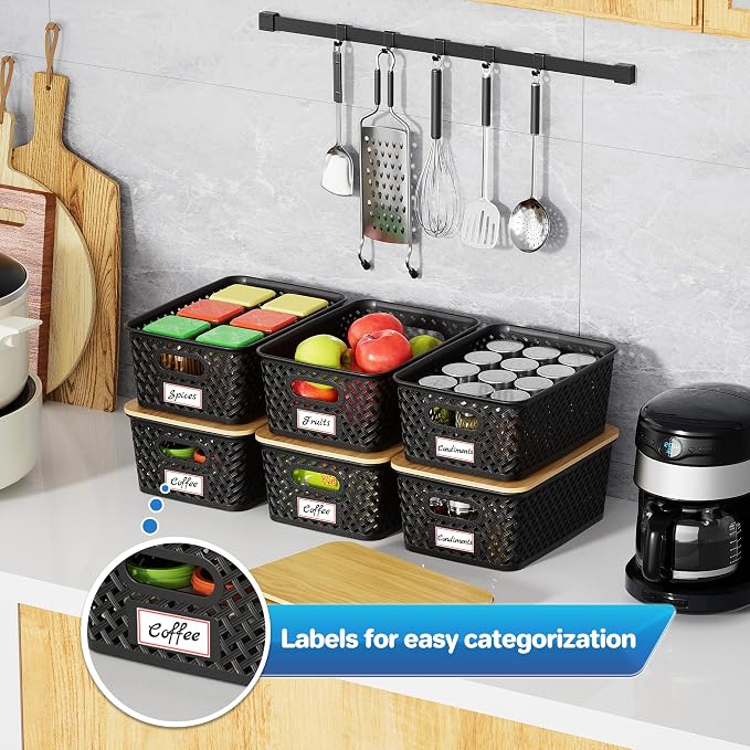 Anysig 8 Packs Plastic Storage Bins - Image 5
