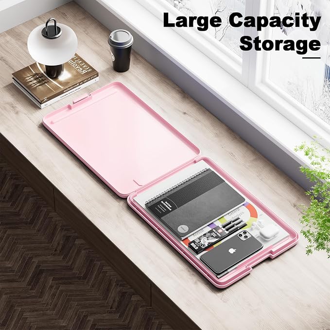 Hongri Clipboard with Storage, 8.5 x 11 Clip Board Foldable, Size 13.4 x 9.4 X - Image 6