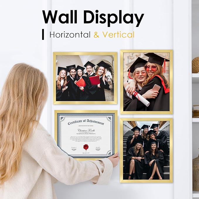 FIXSMITH 8.5x11 Diploma Frame, 2 Pack Certificate Frame - Image 5