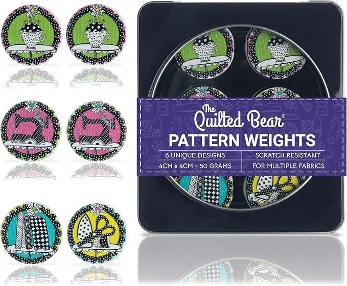 The Quilted Bear Pattern Weight Set – Scratch-Resistant Fabric Weights by TheQuiltedBearsProducts