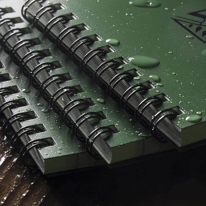 Rite In The Rain Weatherproof Top Spiral Notebook, Universal Pattern, 3 Pack - Image 6