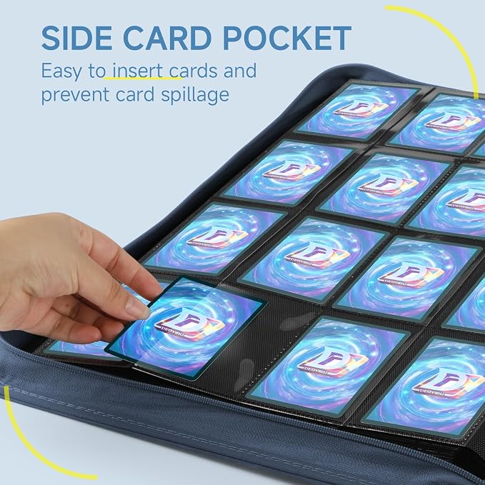 Card Binder with 1024 Cards, 16 Pocket Trading Card Binder Includes 32 Page - Image 5