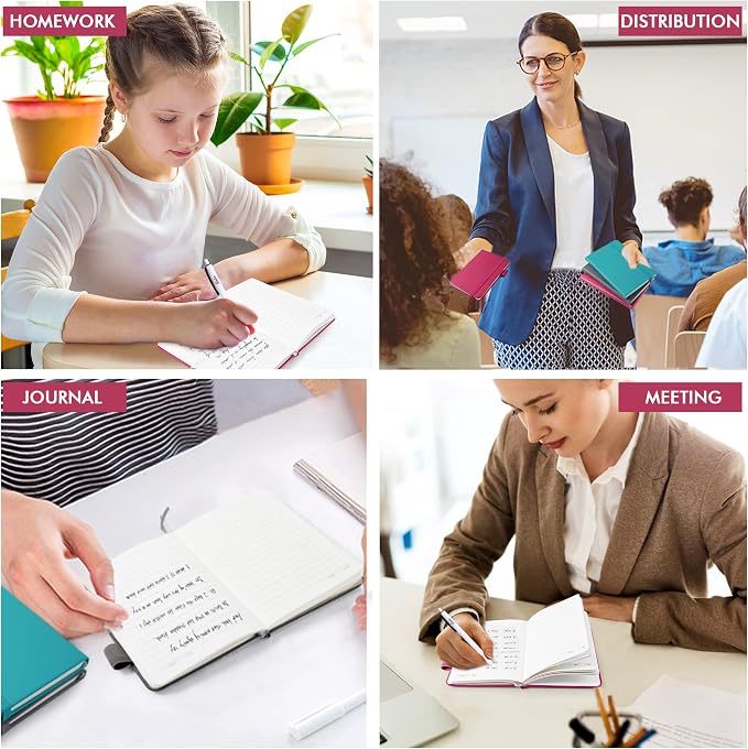 feela Pocket Notebook Journals, Mini Cute Small Hardcover College Ruled Notepad - Image 7