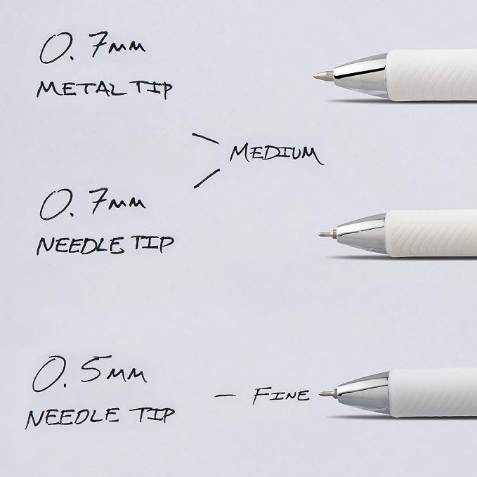 Pentel EnerGel Pearl Retractable Gel Pen, Metal Tip, Medium Point - Image 8