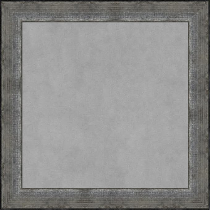 Amanti Art Silver Framed Magnetic Board 24x24 Medium Vision Board by AmantiArt