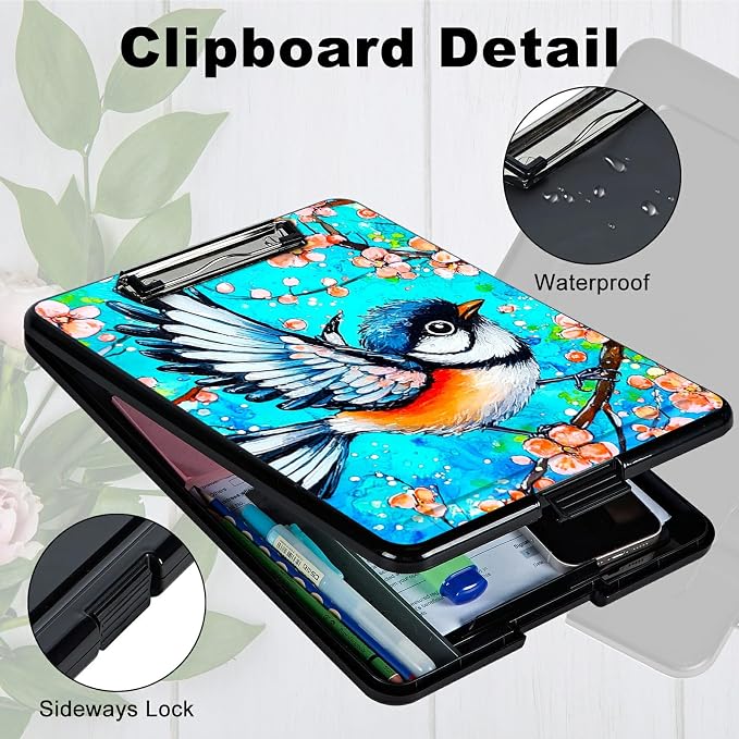 Blue Hummingbird A4 Clipboard - Image 3