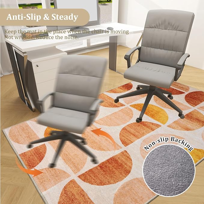 Office Chair Mat for Hardwood Floor, Machine Wash - Image 5