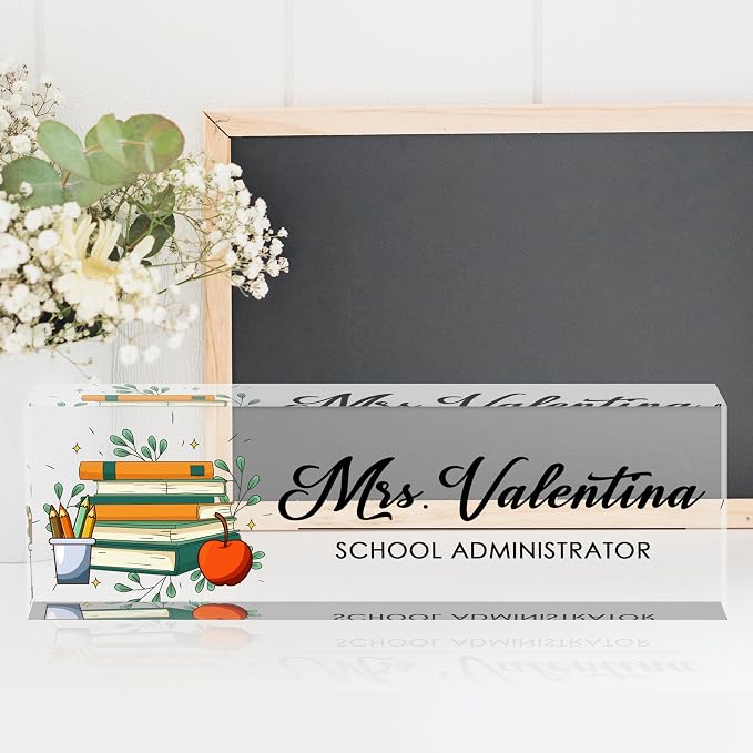 Desk Name Plate Personalized, Teacher Name Plate - Image 2
