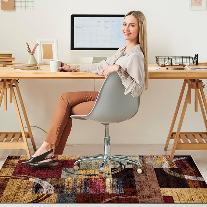 Office Chair Mat for Hardwood Floor&Tile Floor, Under Desk Rug for Rolling - Image 7