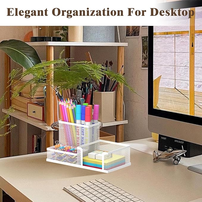 SUPEASY Pen Holder Desk Organizer, Office Supplies Pencil Holder - Image 3